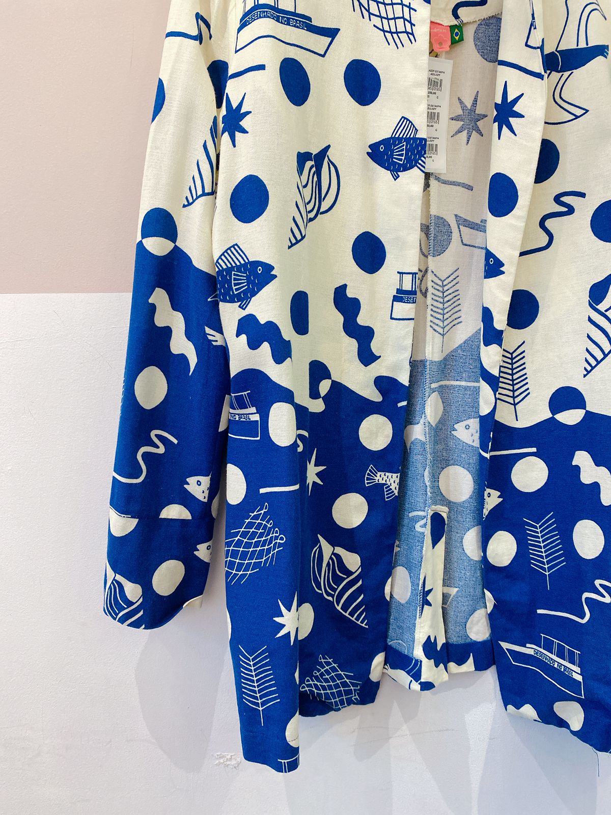 Blazer estampa azul/off Farm G - Imagem 6