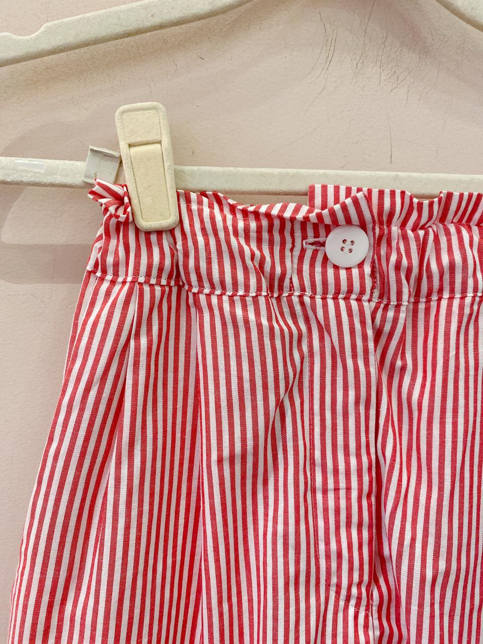 Short listrado Café em Flor PP - Imagem 4