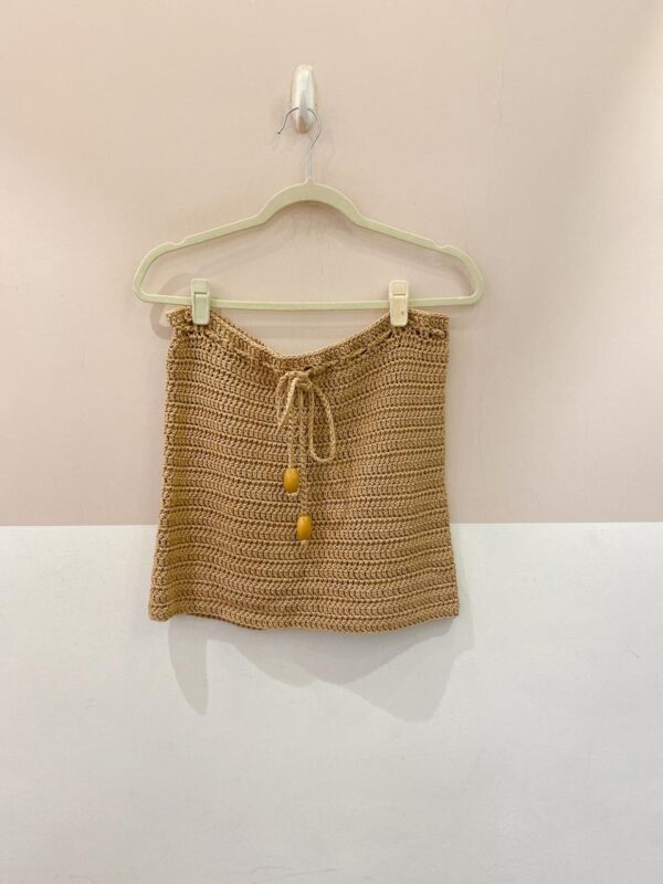 Minissaia crochet bege Salga M