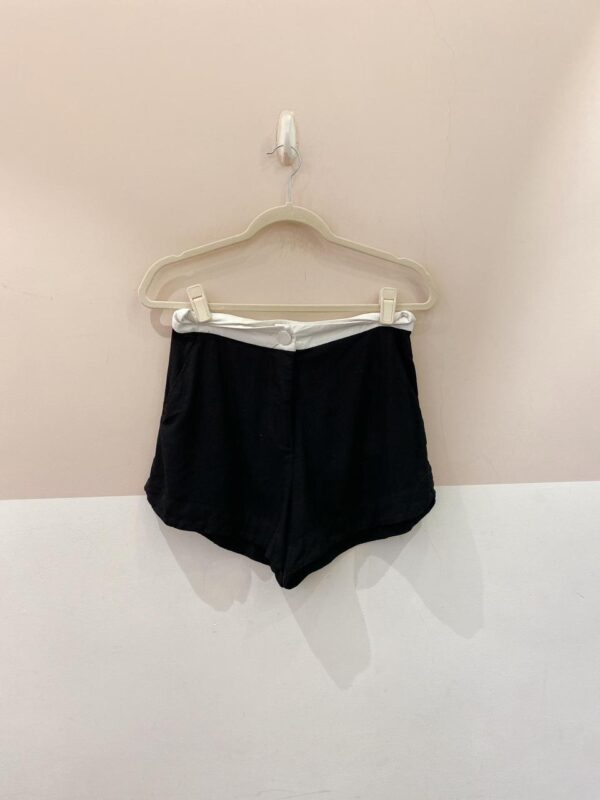 Short viscolinho preto cós Dress To P