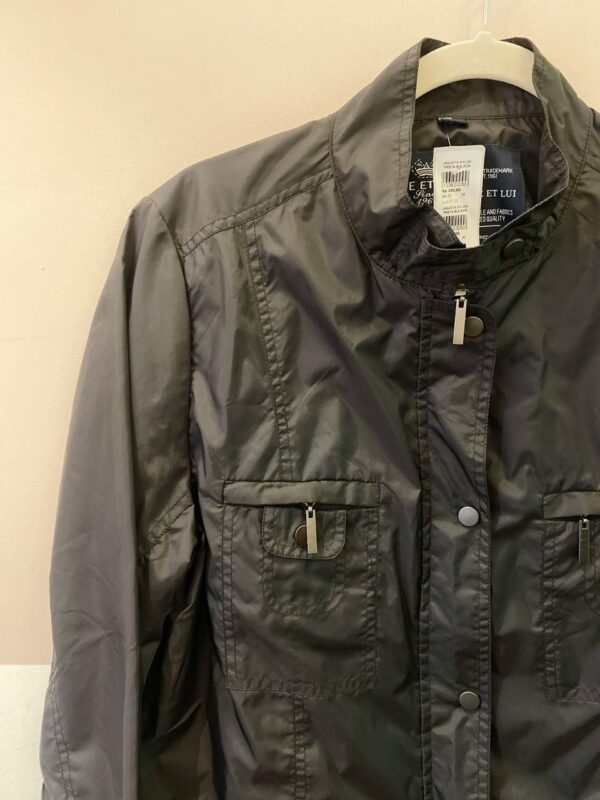 Jaqueta nylon preta bolsos Elle et Lui M - Imagem 3