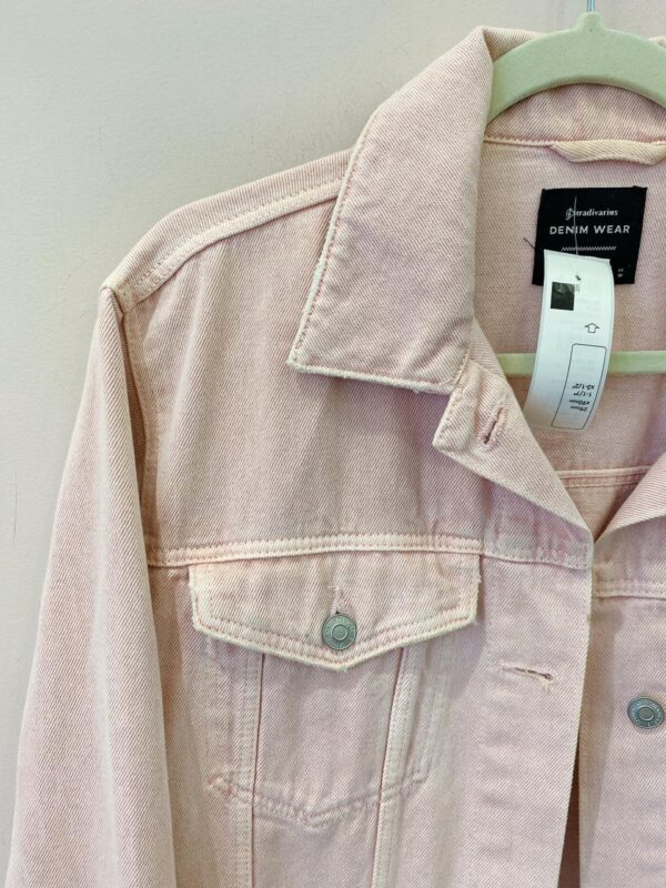 Jaqueta jeans rosé Stradivarius M - Imagem 3