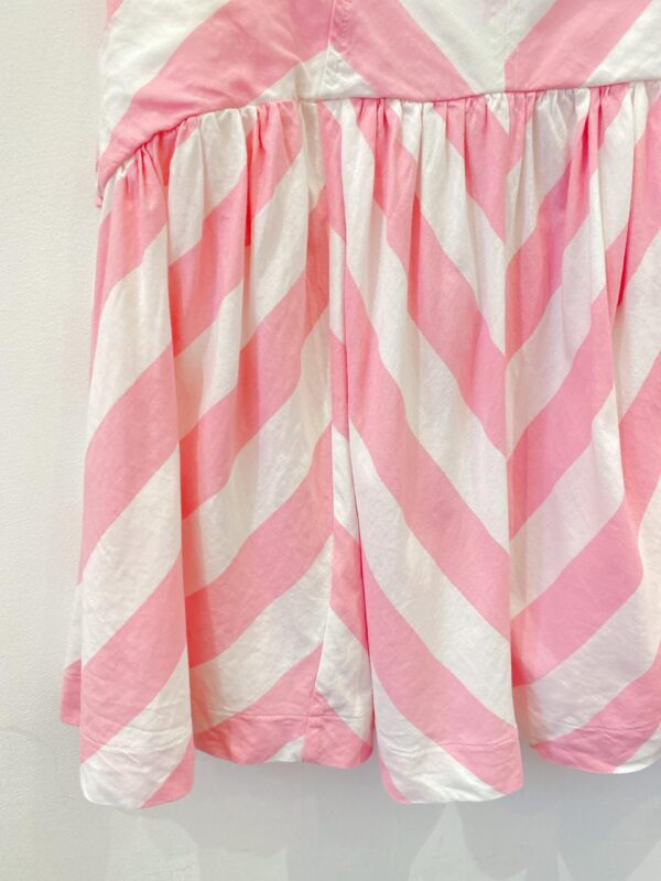 Vestido curto listrado rosa Farm M - Imagem 5