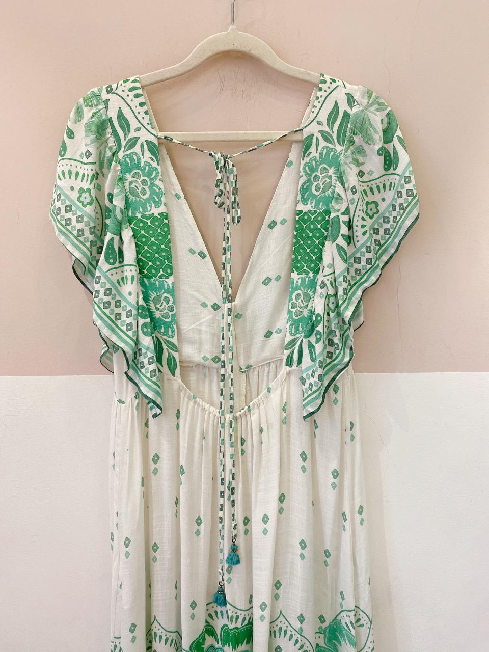 Vestido estampa verde Farm M - Imagem 6