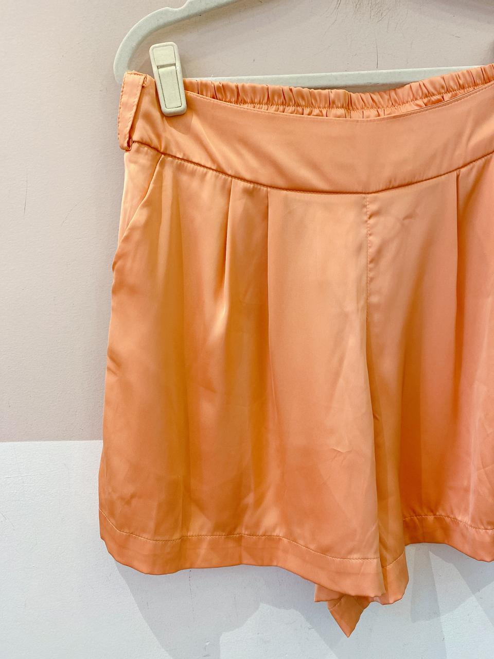 Short acetinado laranja Mapa M - Imagem 6