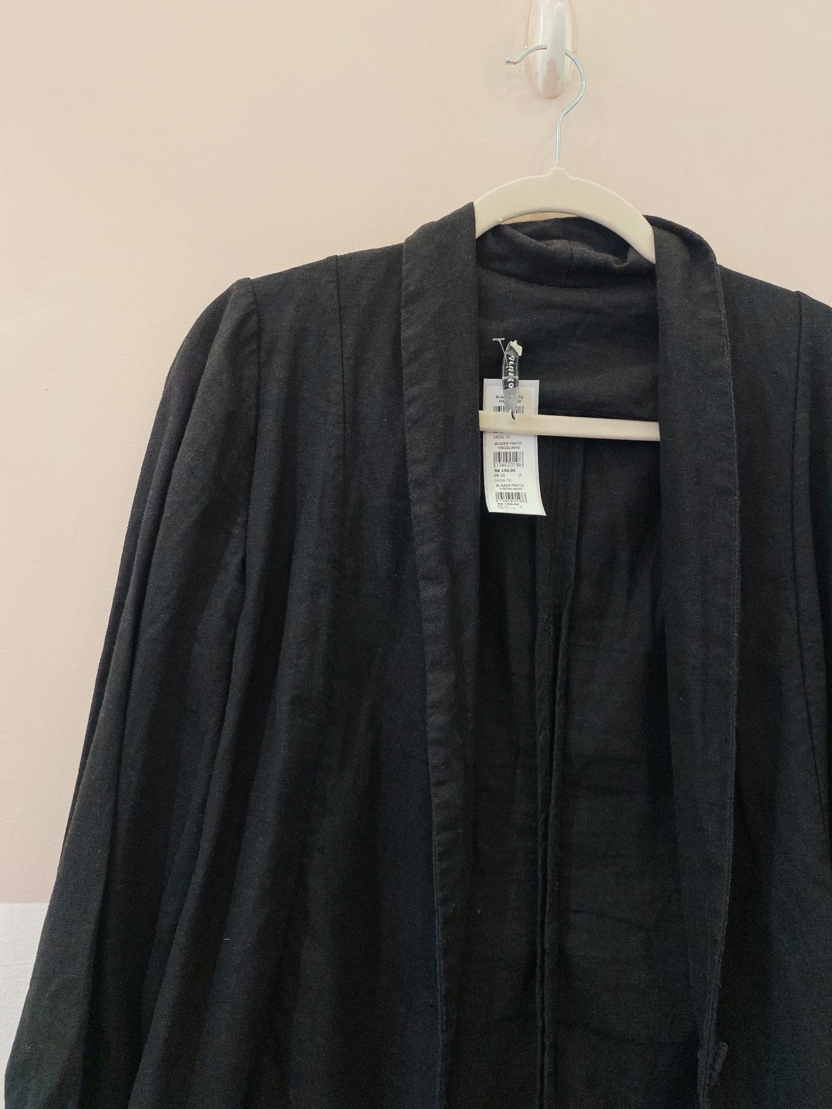 Blazer preto viscolinho Dress To P - Imagem 4