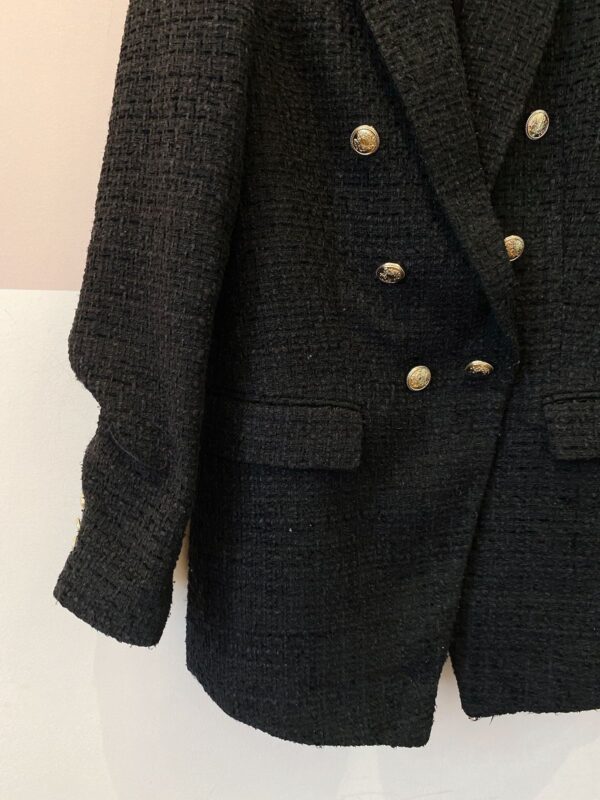 Blazer tweed preto Zara M - Imagem 5