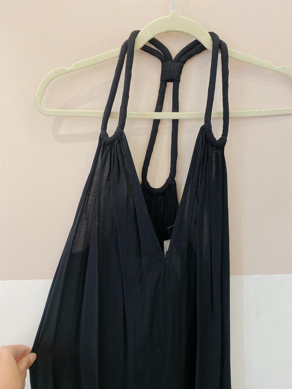 Vestido midi preto Adriana Degreas M - Imagem 4
