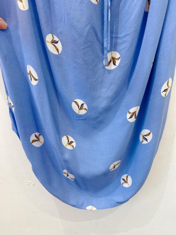 Saia azul estampada Maria Filó G - Imagem 5