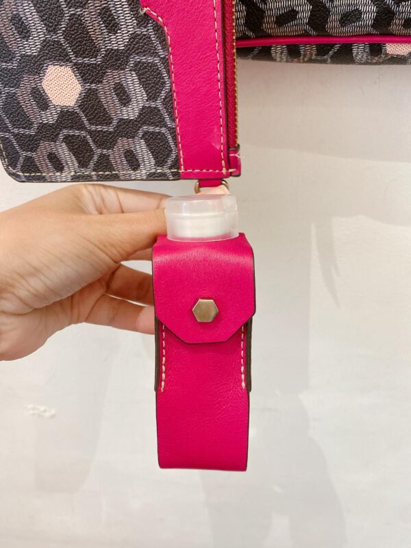 Bolsa estampada couro pink Arezzo - Imagem 7