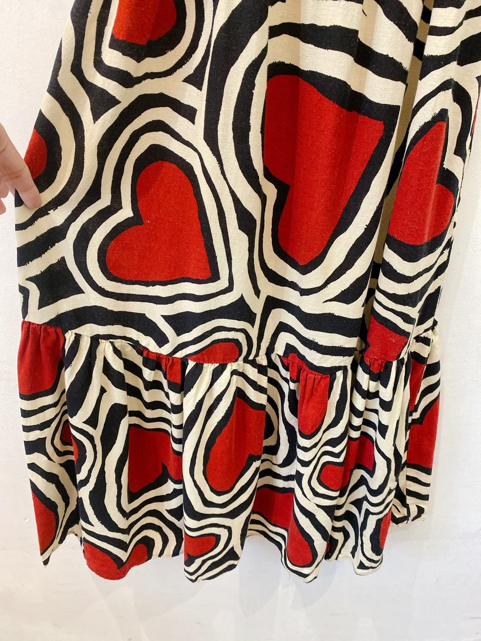 Vestido midi corações Farm PP - Imagem 6