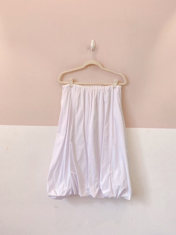 Saia midi branca balonê Pitta U