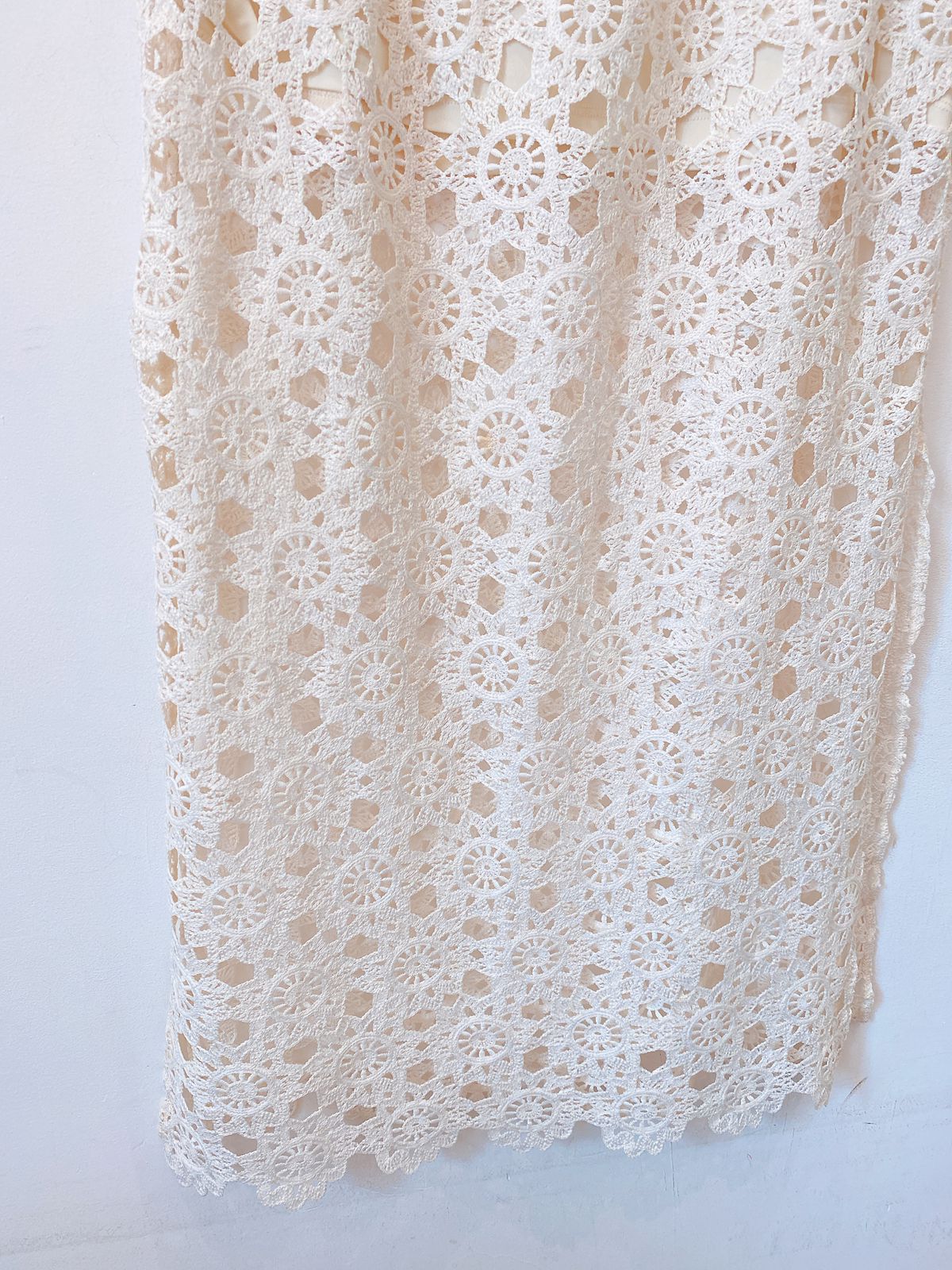 Saia midi crochet off white C&A + PatBo M - Imagem 6
