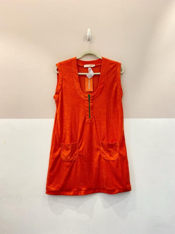 Vestido atoalhado coral Pitta G