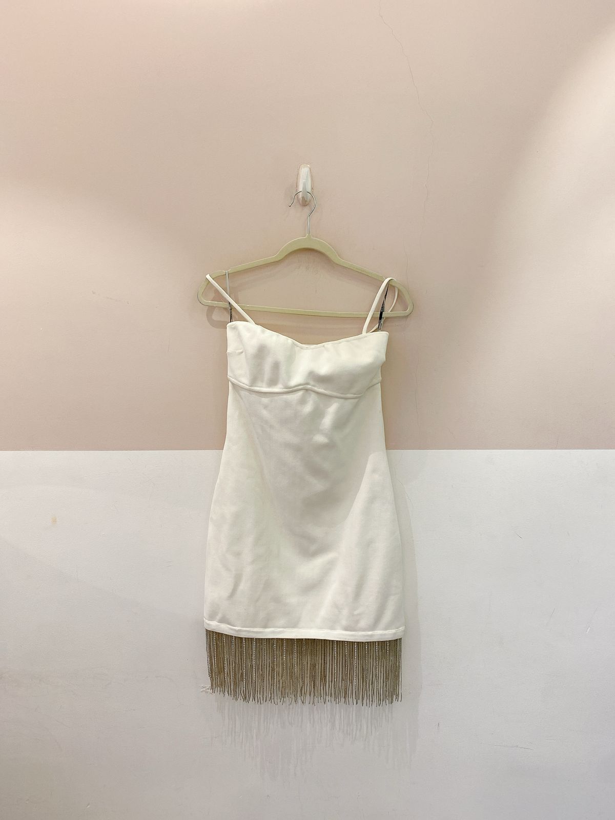 Vestido curto tricot franja Eugênia Sanson G - Imagem 2