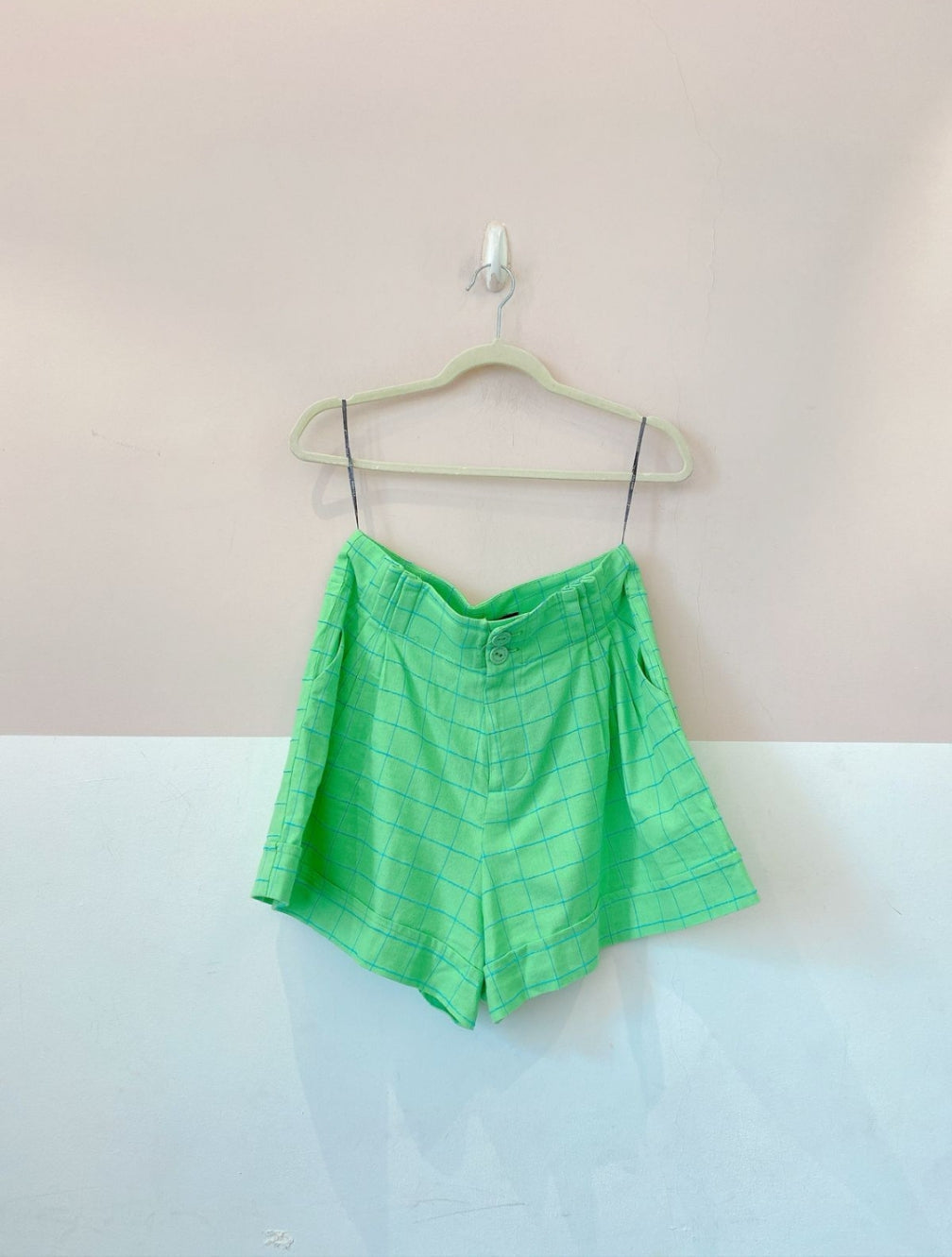 Short verde grid Maria Filó 40 - Imagem 2