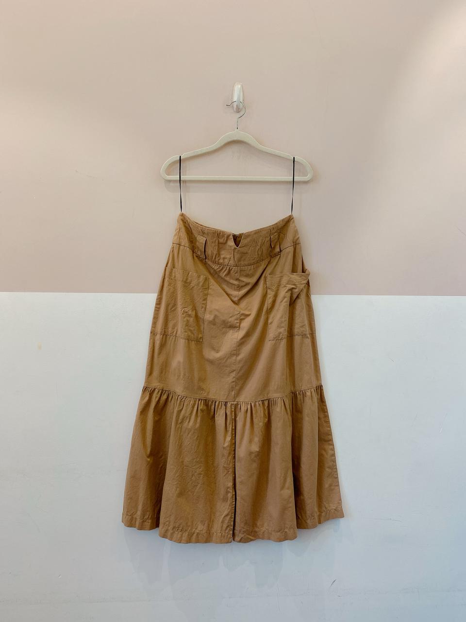 Saia midi marrom Maria Filó M - Imagem 2