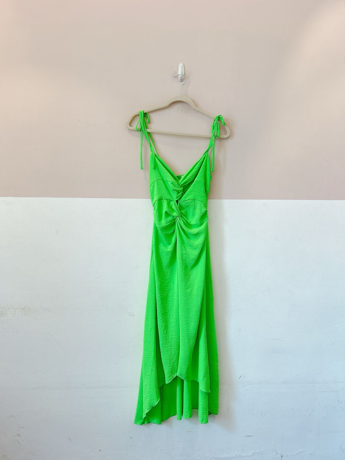Vestido verde torção Ave Rara M - Imagem 2