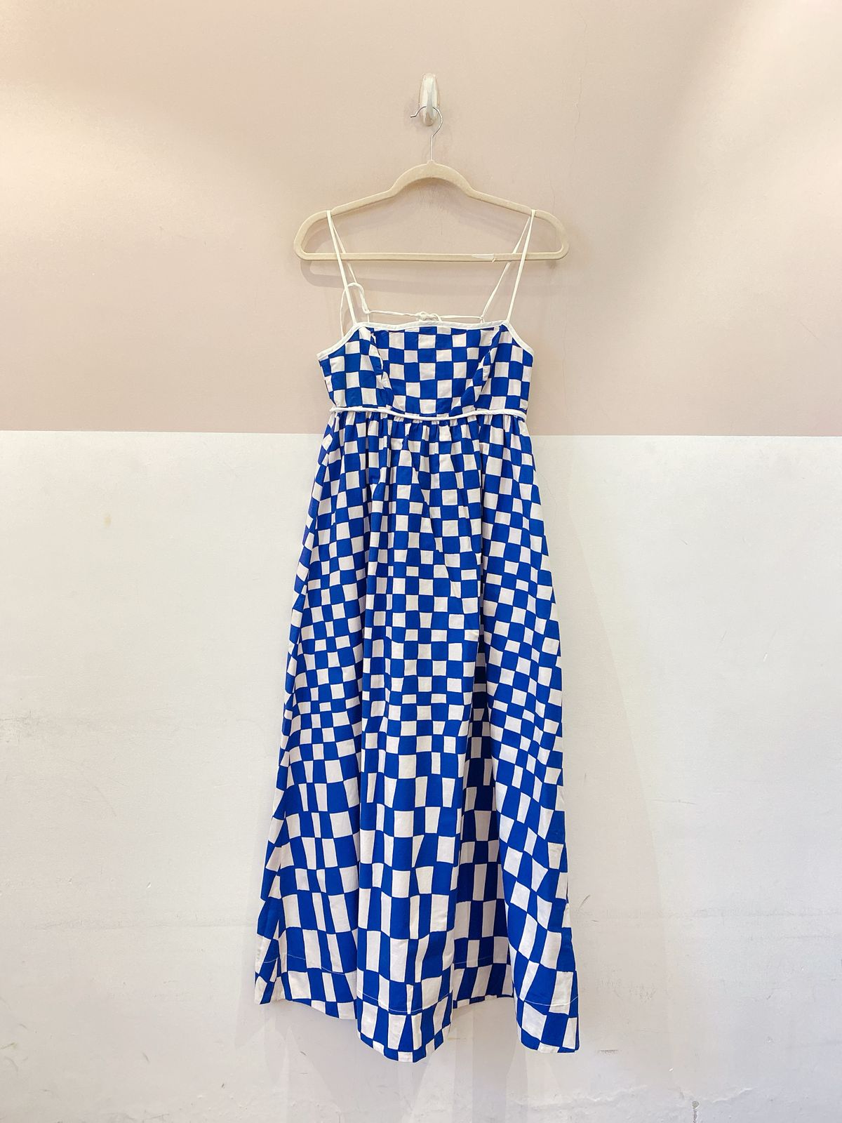 Vestido midi quadriculado Farm M - Imagem 2