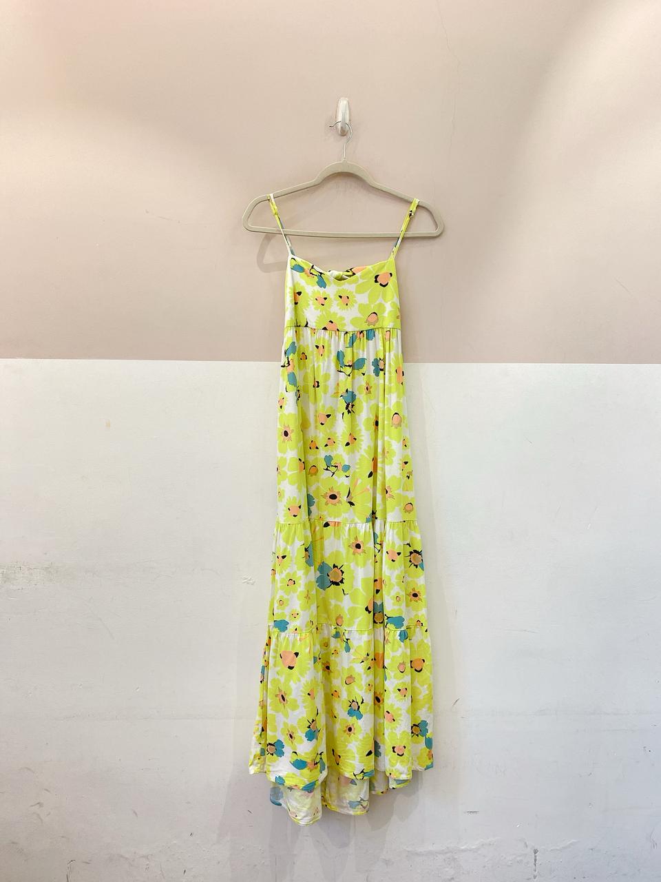 Vestido longo flores amarelas Animale 38 - Imagem 2