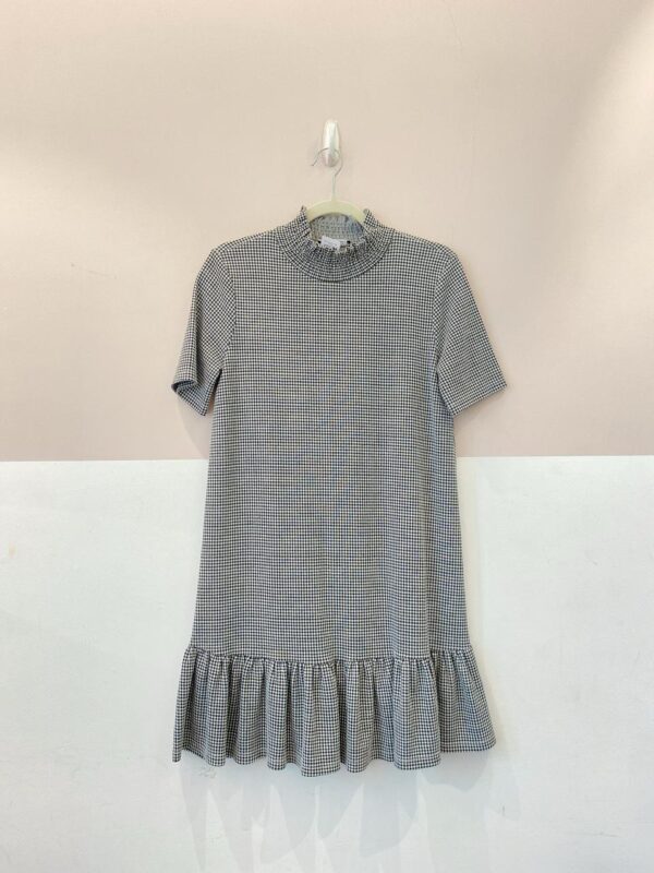 Vestido curto pied poule Zara P