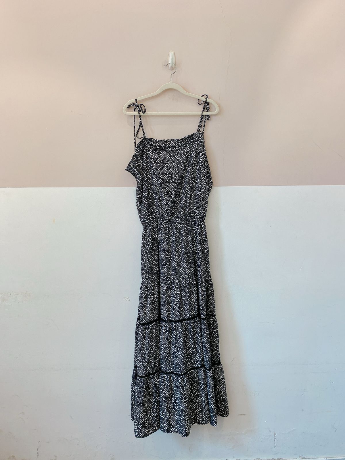 Vestido longo p&b recortes Toujours M - Imagem 2