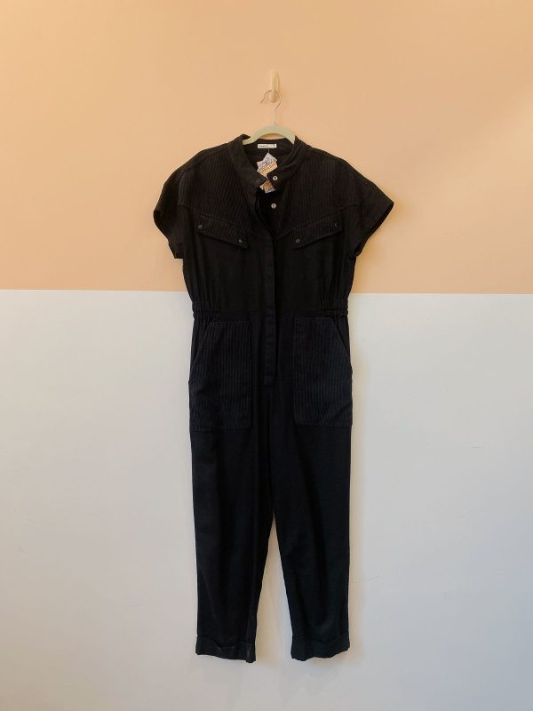 Macacão preto viscolinho/veludo Dress To P